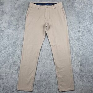 Vineyard Vines On The Go Pants Mens 30x32 Khaki Tan Performance Stretch Chinos
